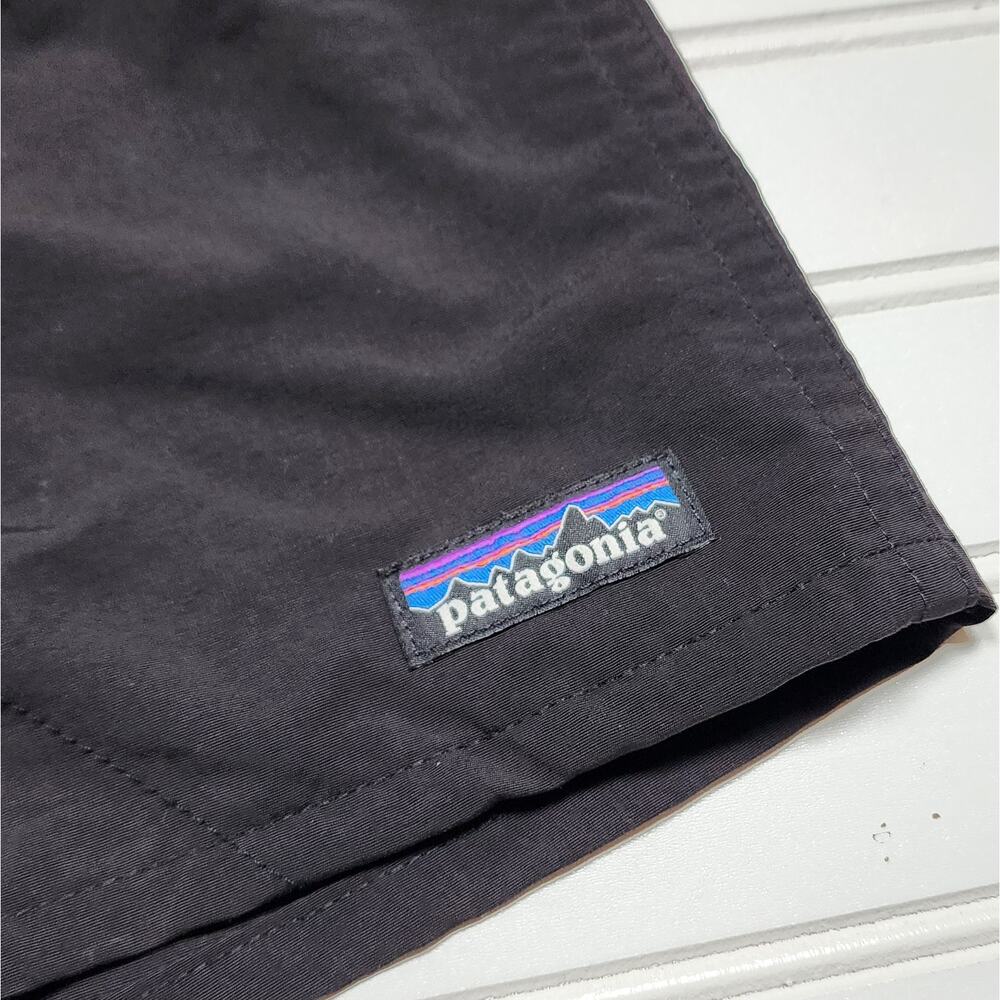 NWT Patagonia Men's Baggies Longs-7" Shorts Lined-Black W/Black Size L - Picture 8 of 10